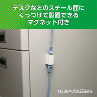 ナカバヤシ LANケーブル延長アダプタ　マグネット付　カテゴリー5e対応 CARー855M 1個