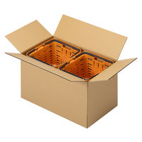 【160サイズ】現場のチカラ 1100×1100パレット積載向けダンボール 1段：4箱 676×396×439mm 1セット（50枚） オリジナル