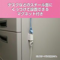 ナカバヤシ LANケーブル延長アダプタ　マグネット付　カテゴリー6対応 CARー866M 1個