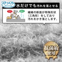 びっくりフレッシュ びっくり抗菌糸で作ったキッチンクリーナー 水だけでも汚れが落ちる グレー 日本製 1セット（1個（20枚入）×5）サンコー