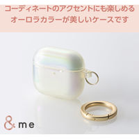 AirPods 4 ケース 用 ソフト カバー 落下防止 クリアオーロラ AVA-AP06UCACR エレコム 1個（直送品）