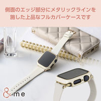 アップルウォッチ カバー SE/Series6/5/4[40mm] フルカバー ホワイト AW-23EFCGJWH エレコム 1個（直送品）