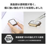 アップルウォッチ カバー SE/Series6/5/4[40mm] フルカバー ゴールド AW-23EFCGPGD エレコム 1個（直送品）