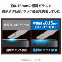 アップルウォッチ ガラス フィルム 【46mm対応】 高透明 ブラック AW-24AFLGS2R エレコム 1個（直送品）