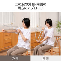 トレーニングチューブ 筋トレ ハードタイプ 二の腕 自宅 筋トレグッズ ゴムチューブ グレー HCF-TBMGY エレコム 1個（直送品）