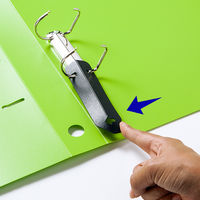 【旧品】アスクル　Ｄ型ツイストリングファイル　A4タテ　2穴　背幅47mm　グリーン　10冊 オリジナル