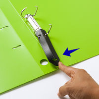 【旧品】アスクル　Ｄ型ツイストリングファイル　A4タテ　2穴　背幅36mm　グリーン　10冊　 オリジナル