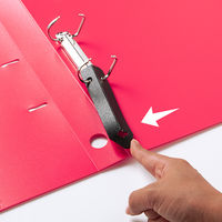 【旧品】アスクル　Ｄ型ツイストリングファイル　A4タテ　2穴　背幅36mm　レッド　30冊 オリジナル