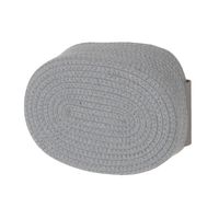 ロープ&フェイクレザーバスケット(M) グレー LAKOLE/ラコレ