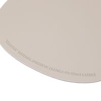 フェイクレザーコースター ペブル4点セット グレー×ネイビー LAKOLE/ラコレ