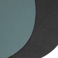 フェイクレザーランチョンマット ペブル ブラック×グリーン 1セット（1枚×2） LAKOLE/ラコレ