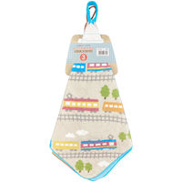 ループ付きウォッシュタオル　スキップビークル　WO459600　1セット10組（30枚：柄違い3種×各10枚）