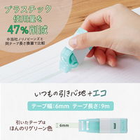 プラス 紙ケース入りテープのり パスティ しっかり貼れる 使いきり グリーン 54566 1個