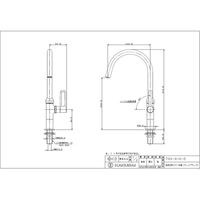 カクダイ 泡沫立形スワン水栓 MBK 700-816-D 1個（直送品）