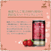 神戸居留地 りんごと微炭酸 100% やさしいジュース 185ml 1箱（20缶入）