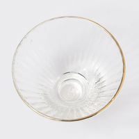 GOLDラインガラス小鉢A クリア 1セット（1個×2） LAKOLE/ラコレ