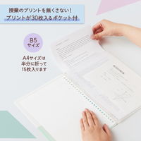 プラス パスティ ルーズリーフバインダー リングタイプ B5 マスカットグリーン 97083 1冊