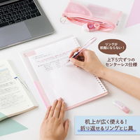 プラス バインダー パスティ ルーズリーフバインダー リングタイプ B5 ピーチピンク 97080 1セット(1冊×3)