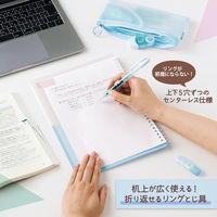 プラス バインダー パスティ ルーズリーフバインダー リングタイプ B5 ソーダブルー 97082 1セット(1冊×3)