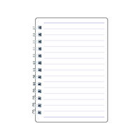 日本ノート リングメモ レインガード スヌーピー B7 7mm40枚 Sブルー SWP88SB 1冊