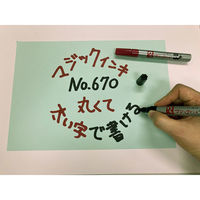 寺西化学工業 マジックインキ No670 丸太字 単色 赤 M670-T2 1本（わけあり品）