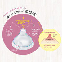 チュチュ 広口タイプシリコーンゴム製乳首 新生児 ベビー授乳用品 ChuChu 4973210995328 1箱(1個(2個入)x50)（直送品）