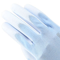 コーコス信岡 冷感機能糸手袋 ウレタンコーティング ブルー L Nー3124 1双