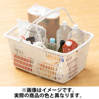 現場のチカラ　買い物カゴ 28.8L　幅515×奥行358×高さ252mm　カーキ　1セット（1個×５） オリジナル