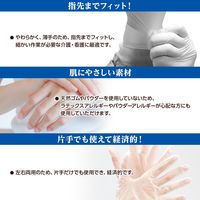 オオサキメディカル プラスハート プラスチック手袋ソフト S 透明 70007  粉なし　使い捨てグローブ　1箱（100枚入）