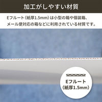 シモジマ 板ダンボール 片面白 A2 寸法：594×420mm 紙厚：1.5mm 1セット（1梱包（20枚入）×5） FB25-0020-AS
