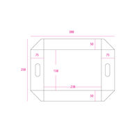 段ボール用フィルムパッド A5用-80 1セット（1袋（5枚入）×10） HEIKO 002122980