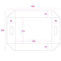 段ボール用フィルムパッド A4用-100 1セット（1袋（5枚入）×10） HEIKO 002122982