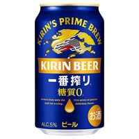 【おつまみ×ビールセット】糖質オフクラッツ＜チキンの黒胡椒仕立て＞ 6袋＆ビール 一番搾り 糖質ゼロ 350ml 1パック(6本)