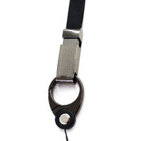 エアージェイ カラビナ&スライドネックストラップ ANP-CRS BK 1個（直送品）