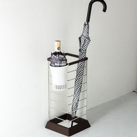 karari（カラリ） 珪藻土 折りたたみ傘用フック式ホルダー アンブレラスタンド 1本用ワイド HO2067 傘立て 1個