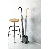 karari（カラリ） 珪藻土 アンブレラスタンド 6本用斜め ブラック 傘立て 1個 アネスティカンパニー