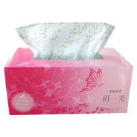 ティッシュペーパー 200組 1セット（400枚入×10個）エルモア 絹美 パーティーピンク カミ商事