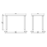 【車上渡し】アールエフヤマカワ エコノミーOAテーブル ナチュラル 幅1000×奥行600×高さ700mm RFEMD-1060N 1台（直送品）