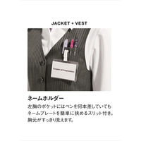 レディスジャケット 13号 グレー系 GJAL-1755-B6-13 サーヴォ（旧サンペックスイスト）（直送品）