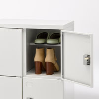 エムテックス スチールスリッパ＆シューズロッカー 6人用 扉付き シリンダー錠 273990 1台