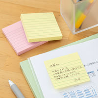 スリーエム ジャパン エコノパックTM 強粘着ノート 罫線入り パステルカラー混色 6301SS-K 1個