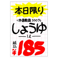 ササガワ POP用紙 みの判 白 アミ目入 12A2903 1冊(50枚)