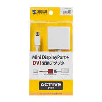サンワサプライ ミニDisplayPort-DVI変換アダプタ AD-MDPDVA01 1個（直送品）