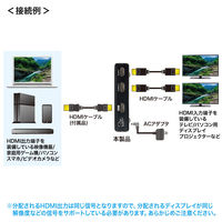 サンワサプライ 4K/60Hz・HDR対応HDMI分配器(2分配) VGA-HDRSP2 1個（直送品）