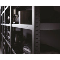 オカムラ BRIO ブリオ 天地のみ連結セット サテンブラック スチール棚 幅890×奥行450×高さ2000ｍｍ 8J80JB ZN01 1台（直送品）