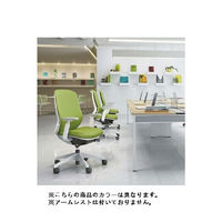【無料引取付き】C633XW FSG6 |オカムラ シルフィー オフィスチェア ローバック 樹脂脚 背クッション 肘無し ブルーグリーン 1脚（直送品）