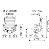 【無料引取付き】CC83BR FPD8|オカムラ コンテッサセコンダ 座クッション ポリッシュ ブラックボディ オレンジ 1脚（直送品）