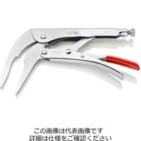 エスコ 200mm ロッキングプライヤー(ロングノーズ/70°ベンド) EA533FE-8 1本（直送品）