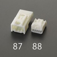 エスコ [5極・ロック付] ハウジングメス(10個) EA538RA-87 1セット(30個:10個×3袋)（直送品）