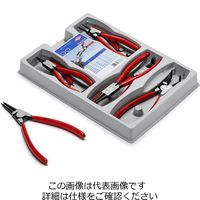 エスコ 8本組 スナップリングプライヤー EA590-28 1セット(1本)（直送品）